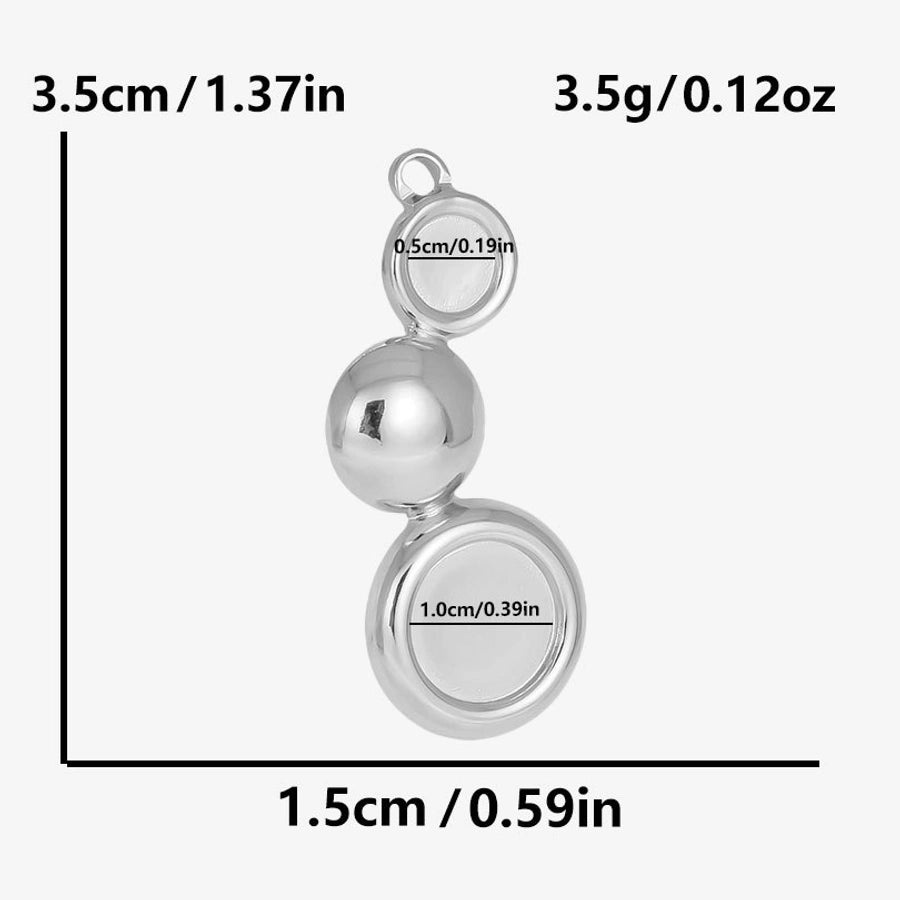 1 Piece 35*15mm 304 Stainless Steel 18K Gold Plated Geometric Pendant Jewelry Accessories