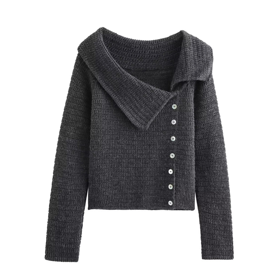 Women's Sweater Long Sleeve Sweaters & Cardigans Vacation Simple Style Solid Color