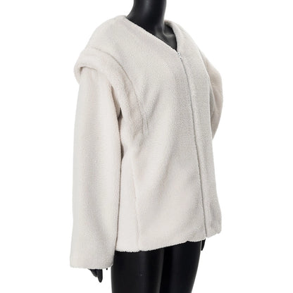 Women's Vacation Simple Style Solid Color Zipper Coat