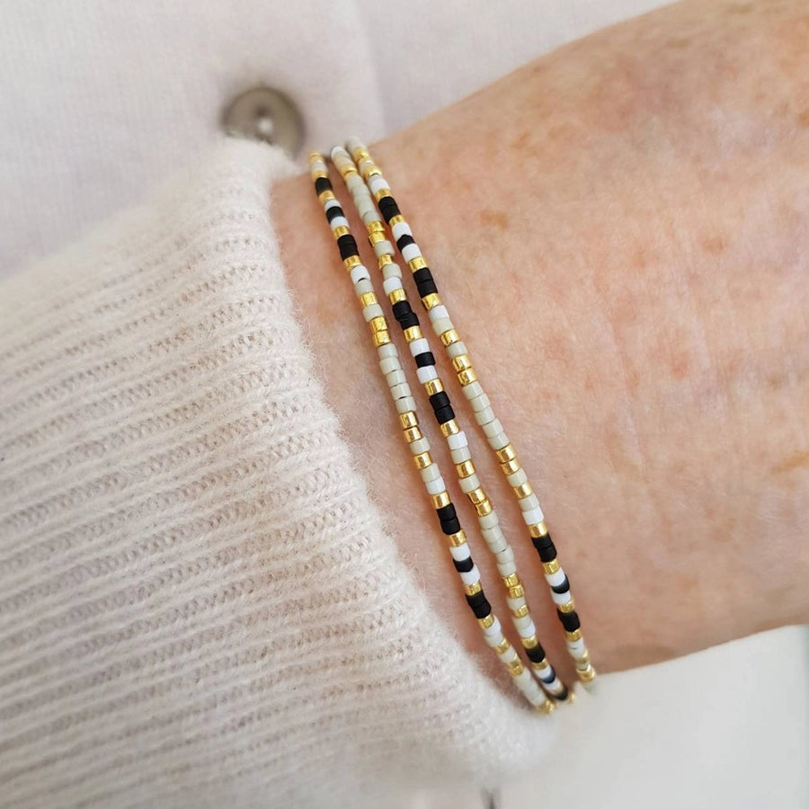 Casual Geometric Seed Bead Beaded Chain String Bracelets