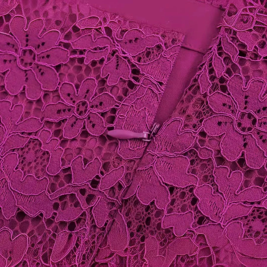 Summer Simple Style Solid Color Polyester Midi Dress Skirts