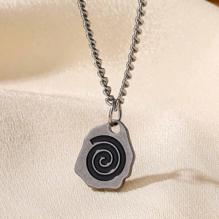 Jewelry Vintage Style Irregular 304 Stainless Steel Pendant Necklace