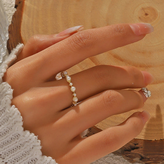 Elegant Simple Style Geometric Alloy Adults Rings