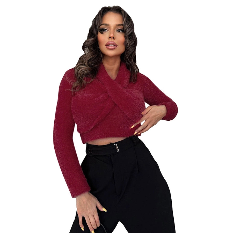 Women's Sweater Long Sleeve Sweaters & Cardigans Streetwear Solid Color
