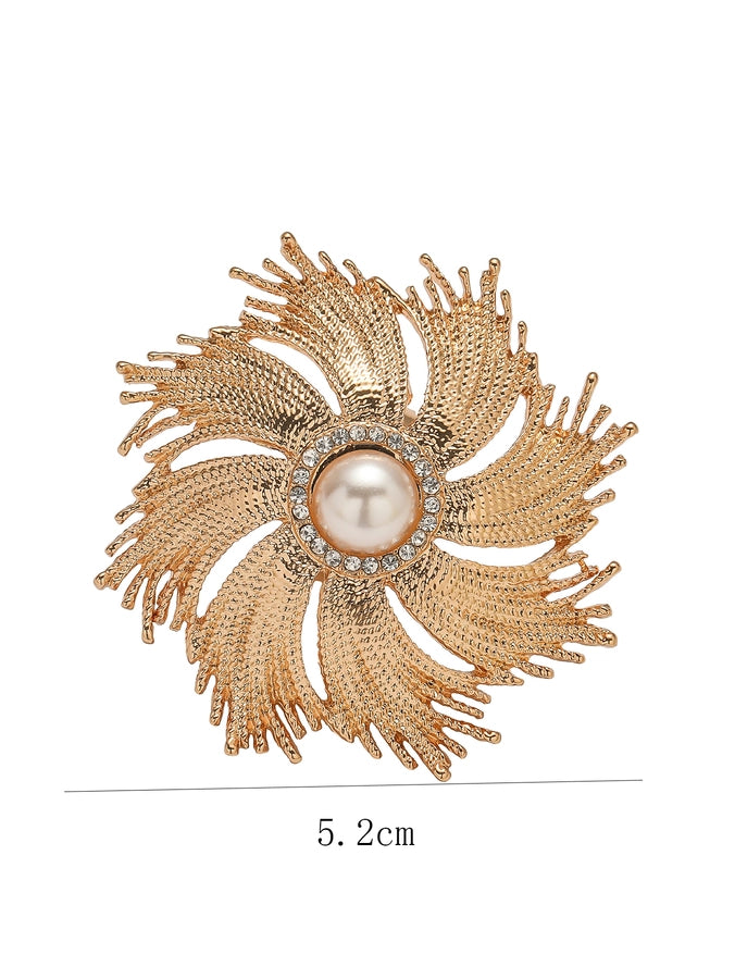 Elegant Classic Style Flower Alloy Women's Adjustable Ring Rings