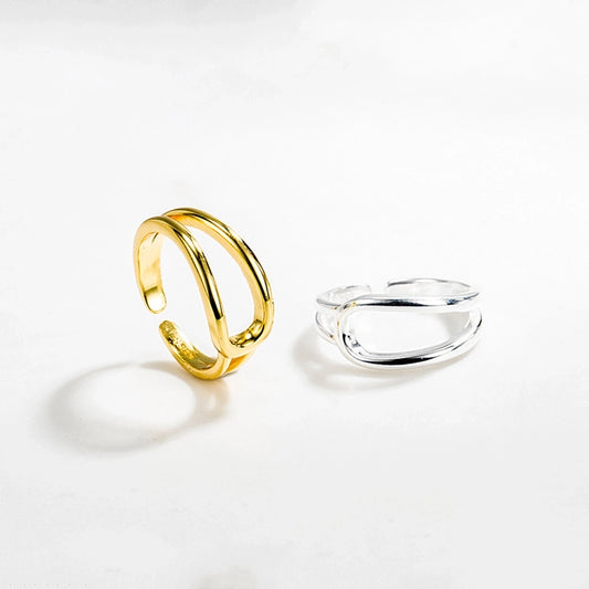 925 Sterling Silver Geometric Rings