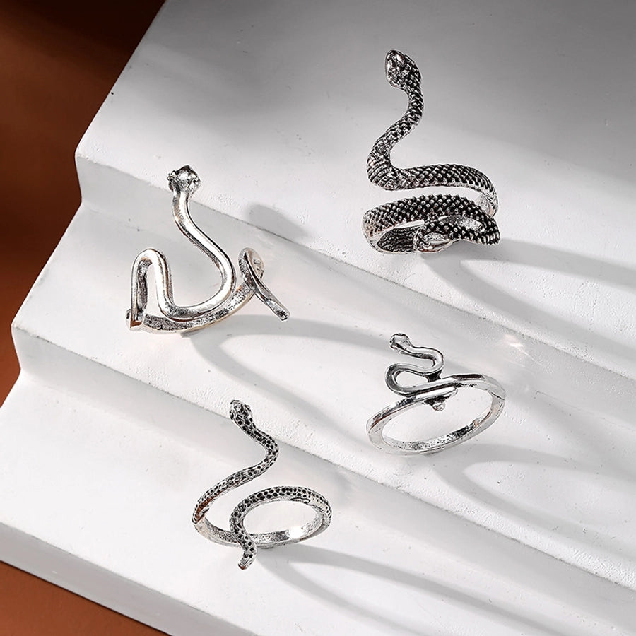 IG Style Y2K Hip-Hop Snake Alloy Women's Men's Rings