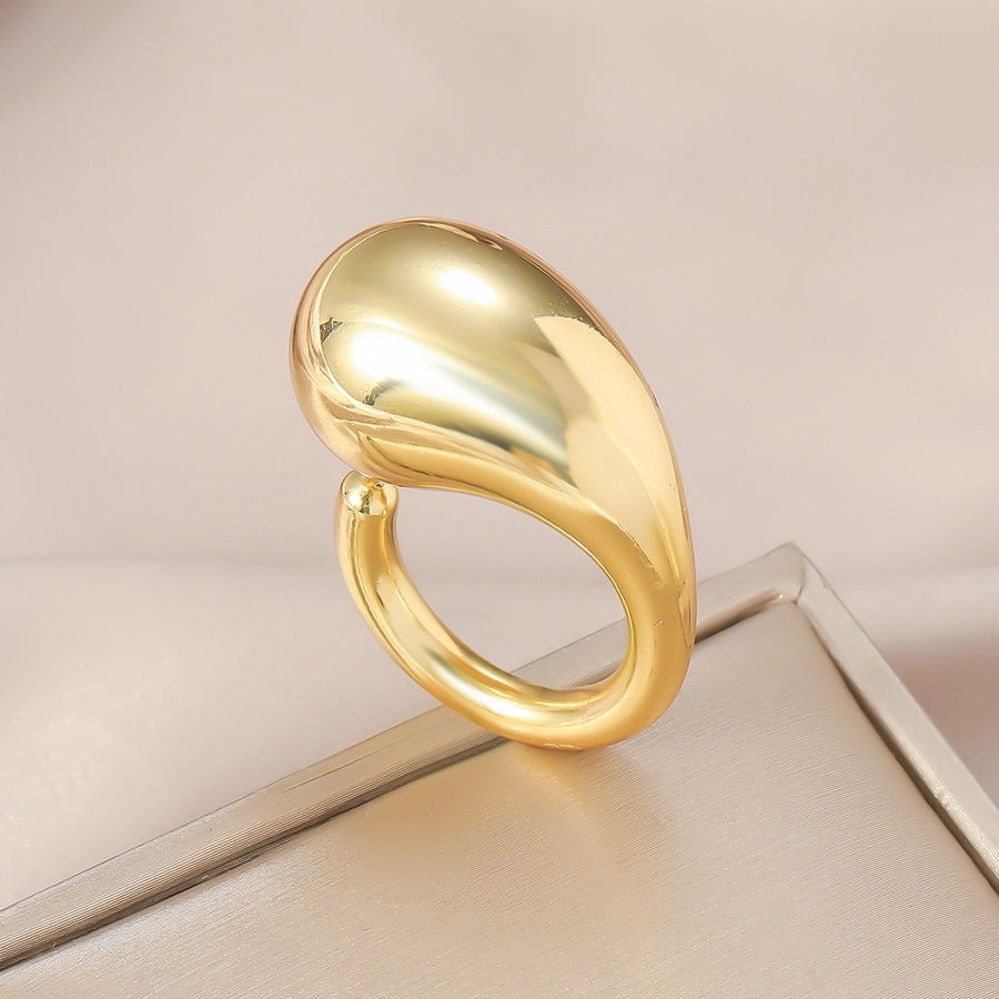 Elegant Heart Shape Alloy Women's Rings