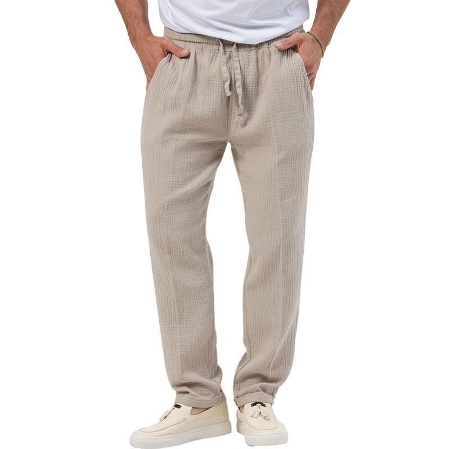 Men's Solid Color Simple Style Regular Fit Men's Bottoms