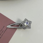 White Rhinestone-Five-Pointed Star Diamond