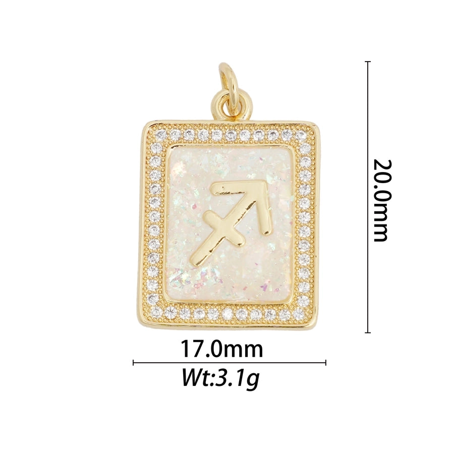 1 Piece Copper Constellation Pendant