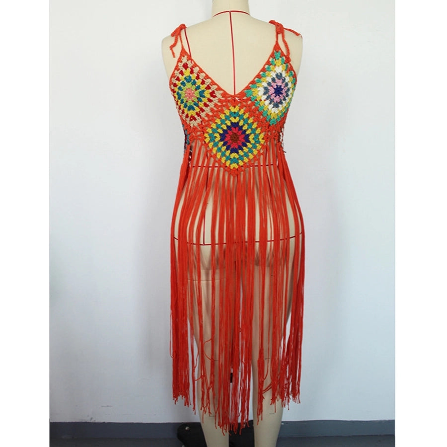 women's bohemian geometric cover ups