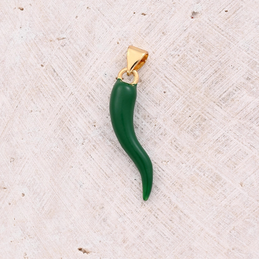 1 Pc/Package 27x6.5mm 4x3mm Copper 18K Gold Plated White Gold Plated chili Polished Pendant Jewelry Accessories