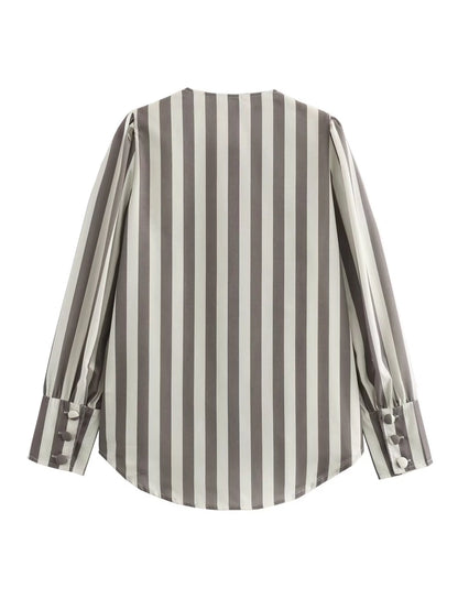 Women's Blouse Long Sleeve Blouses Vacation Simple Style Multicolor