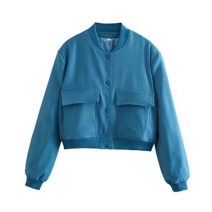 Women's Streetwear Solid Color Single Breasted Coat Casual Jacket