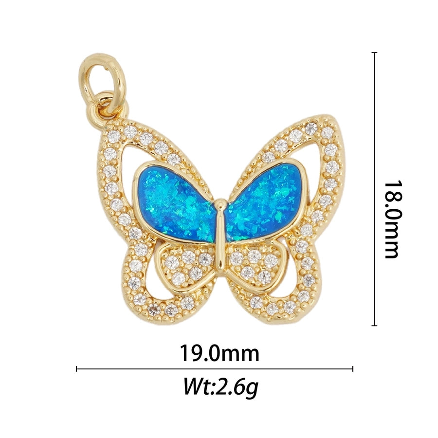 1 Piece Copper Butterfly Fish Tail Pendant
