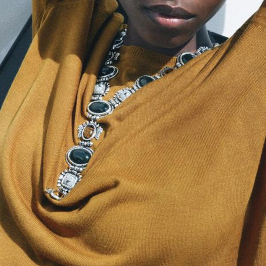 Vintage Style Ethnic Style Geometric Resin Iron  Pendant Necklaces