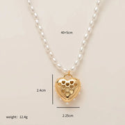 Pearl Chain Terms Love Necklace