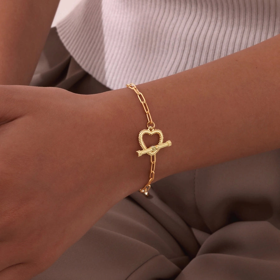 Jewelry IG Style Flower 201 Stainless Steel Copper Zircon 18K Gold Plated Bracelets