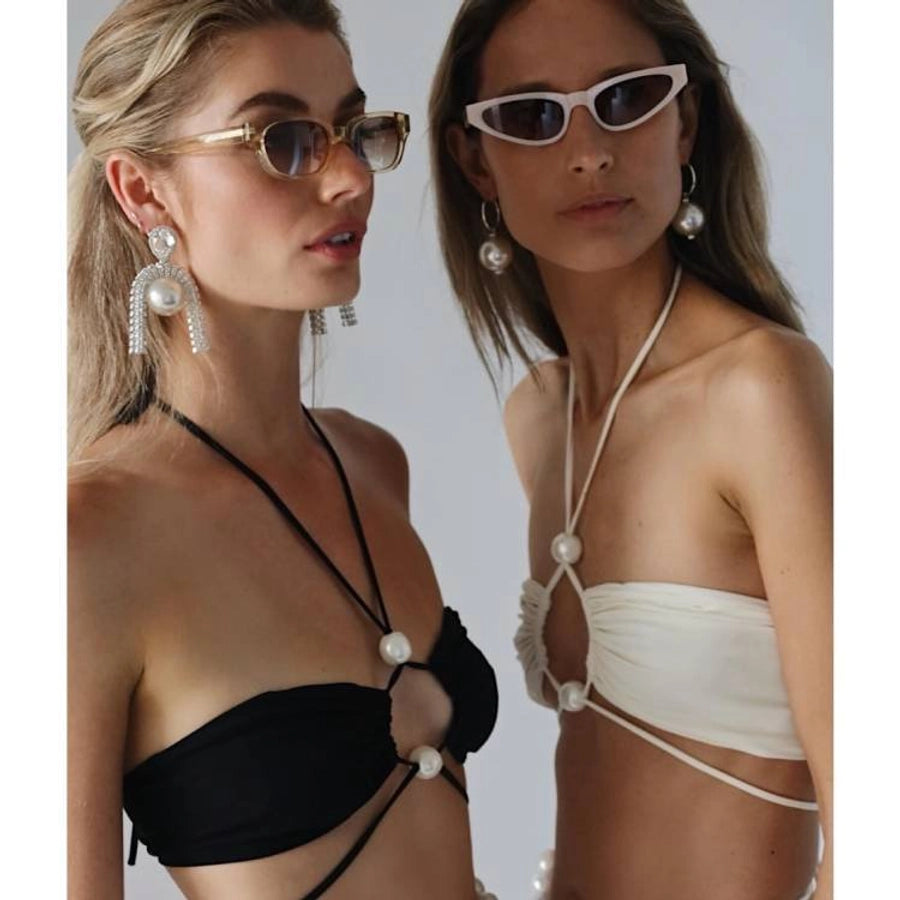 Women's Sexy Solid Color 2 Pieces Bikinis Swimwear