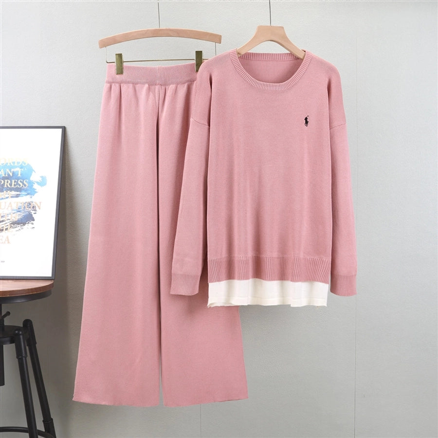 Holiday Daily Women's Vacation Simple Style Solid Color Polyester Pants Sets Pants Sets