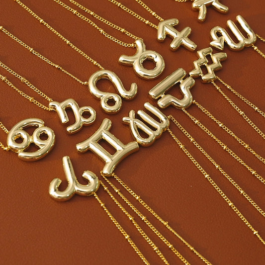 Jewelry IG Style Classic Style Commute Constellation 304 Stainless Steel 18K Gold Plated Pendant Necklace