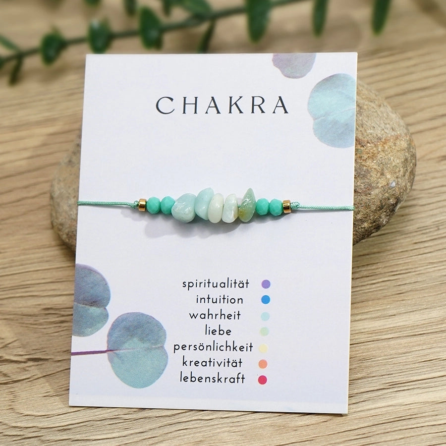 Bohemian Irregular natural stone Wax line  String Bracelets