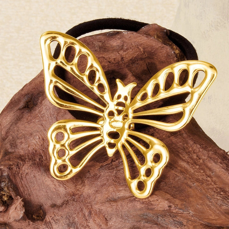 Women's Simple Style Butterfly 304 Stainless Steel Plating Hair Tie