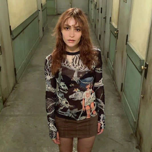 Women's T-shirt Long Sleeve T-Shirts Streetwear Cartoon