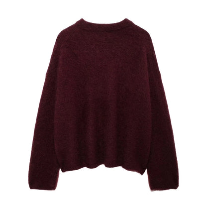 Women's Sweater Long Sleeve Sweaters & Cardigans Streetwear Solid Color