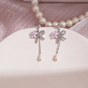 E2889-2/Silver Chain Bow