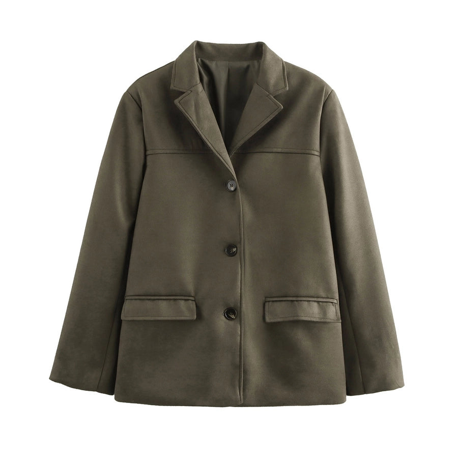 Women's Blazer Long Sleeve Blazers Streetwear Solid Color