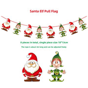 Santa Claus Elf Pull Flag