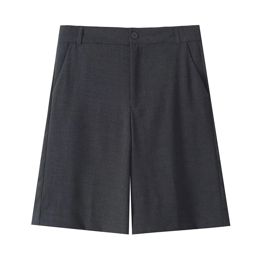 Daily Women's Casual Solid Color Spandex Polyester Leisure Suit Pants Sets Shorts Sets