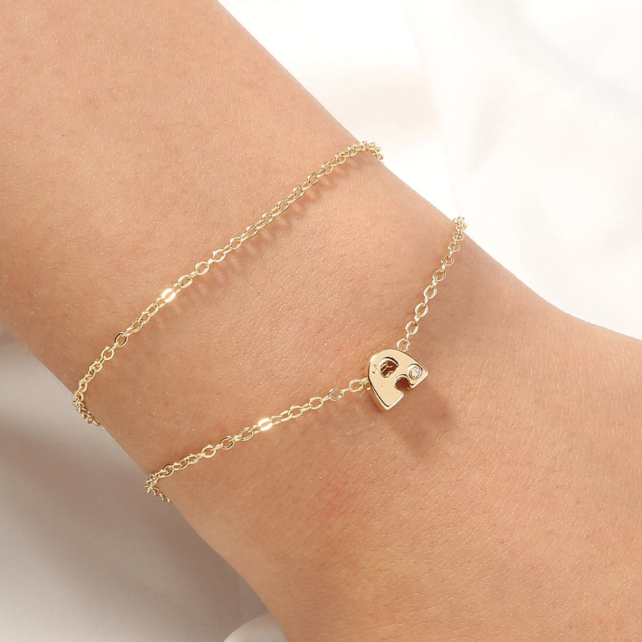 Jewelry IG Style Preppy Style Geometric Butterfly Copper Bracelets