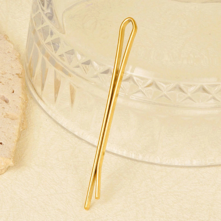 Women's Sweet Geometric 304 Stainless Steel Plating Hair Clip