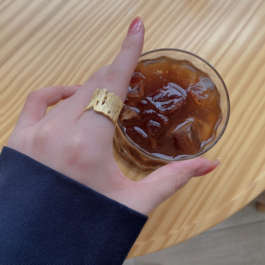 925 Sterling Silver Zircon Geometric Rings