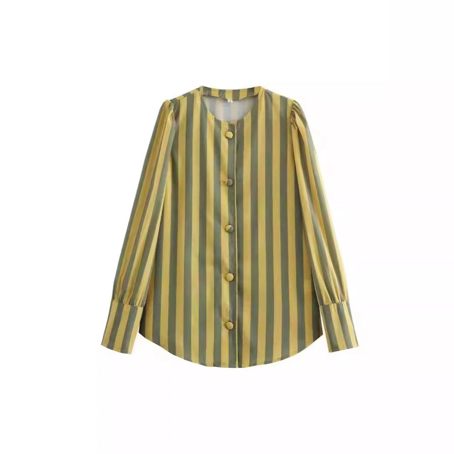 Women's Blouse Long Sleeve Blouses Vacation Simple Style Multicolor