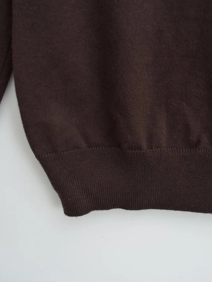 Women's Sweater Long Sleeve Sweaters & Cardigans Vacation Simple Style Solid Color