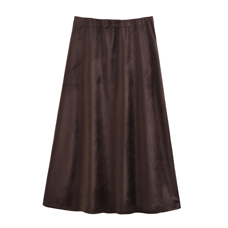 Daily Women's Elegant Solid Color Spandex Polyester Skirt Sets Skirt Sets