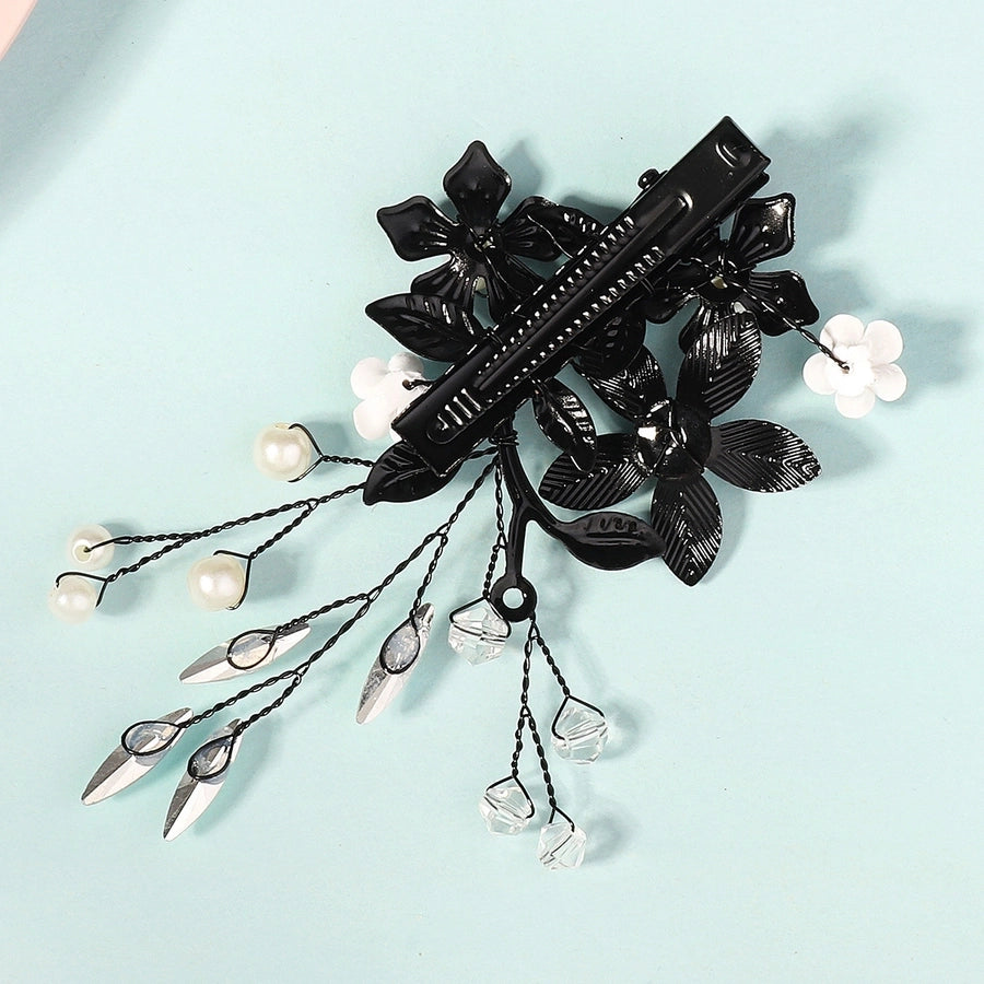 Women's Elegant Simple Style Leaf Iron Hair Clip