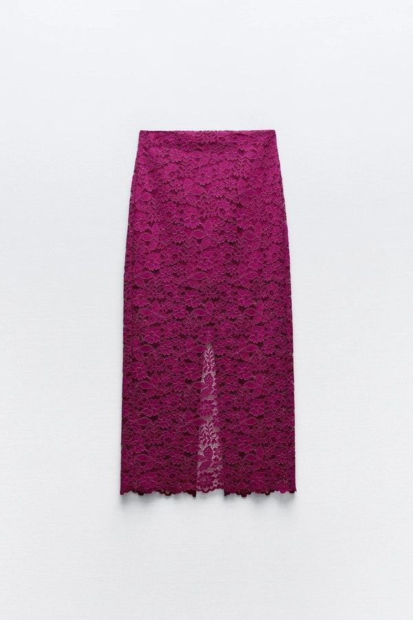 Summer Simple Style Solid Color Polyester Midi Dress Skirts