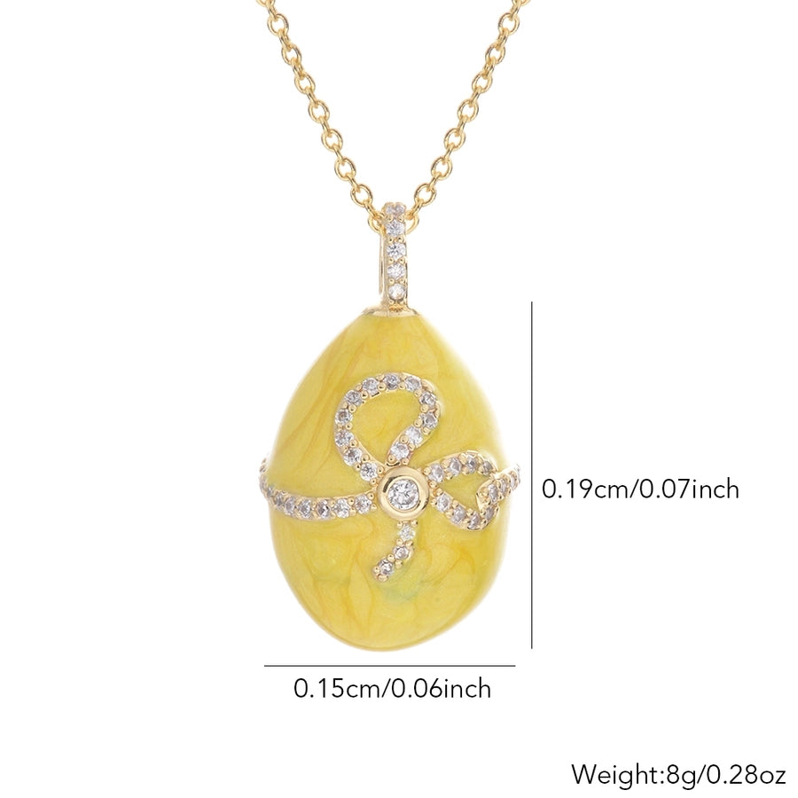 Jewelry IG Style Rejuvenating device Copper Rhinestones Inlay Pendant Necklace