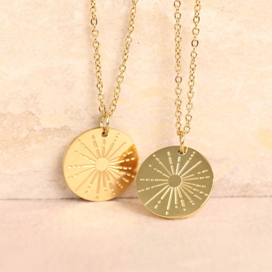 Simple Style Sun Alloy cable chain Pendant Necklaces