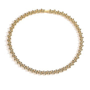 Gold Black Diamond Necklace