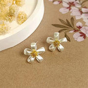 Silver-plated Brushed Flower