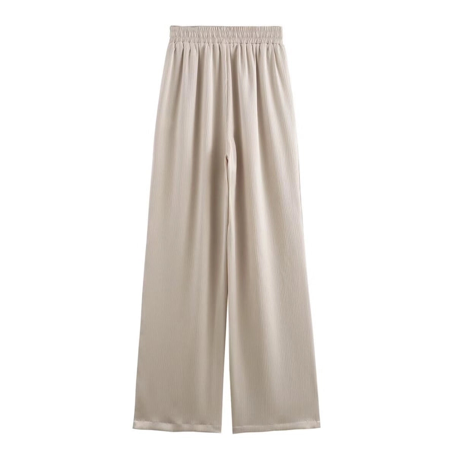 Daily Women's British Style Solid Color Polyester Pants Sets Pants Sets