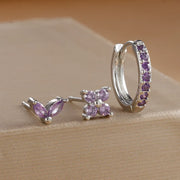 Y26068 Silver-Purple Set