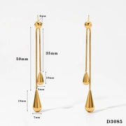 Gold Earrings D3085
