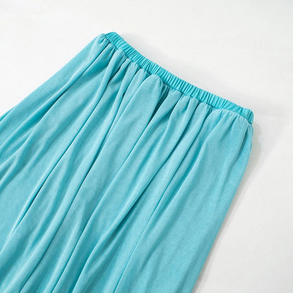 Daily Women's Streetwear Solid Color Polyester Skirt Sets Skirt Sets